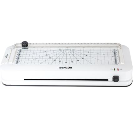 Sencor - Laminátor A4 s řezačkou a děrovačkou 100W/230V bílá