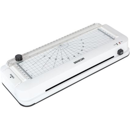 Sencor - Laminátor A4 s řezačkou a děrovačkou 100W/230V bílá