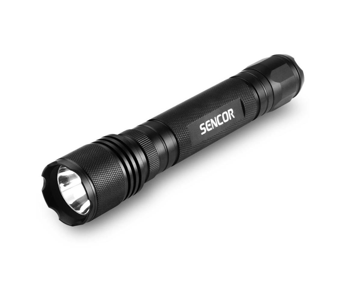 Sencor Sencor - LED Hliníková svítilna LED/5W/6xAA IP44 černá FT0894