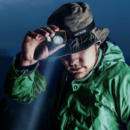 Sencor - LED Nabíjecí čelovka s funkcí powerbanky LED/5W/1200 mAh IP44
