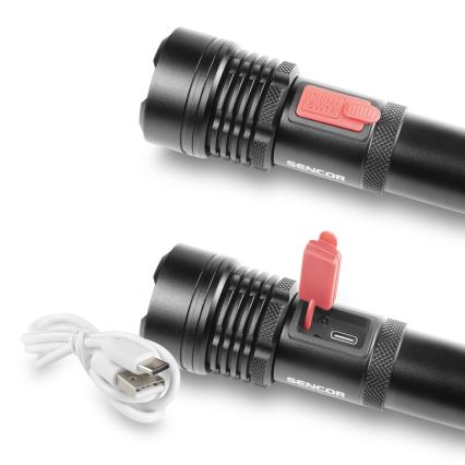 Sencor - LED Nabíjecí hliníková svítilna LED/5W/2200 mAh IP44