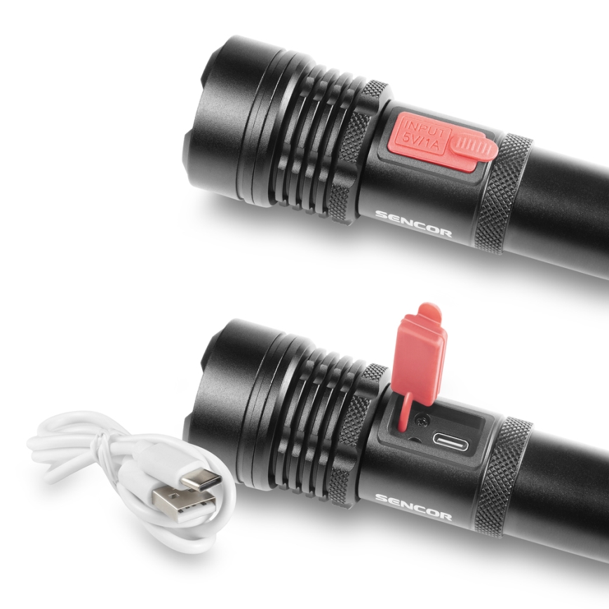 Sencor - LED Nabíjecí hliníková svítilna LED/5W/2200 mAh IP44