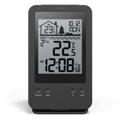 Sencor - Měřící stanice s bezdrátovým bazénovým plovoucím senzorem 2xAA + 2xAA IPX7