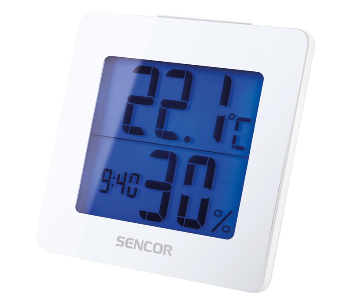 Sencor Sencor - Meteostanice s LCD displejem a budíkem 1xAA bílá FT0110