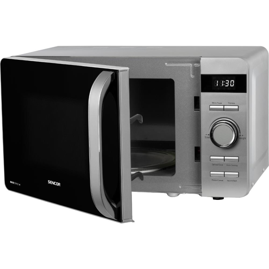 Sencor - Mikrovlnná trouba 800W/230V 17 l stříbrná