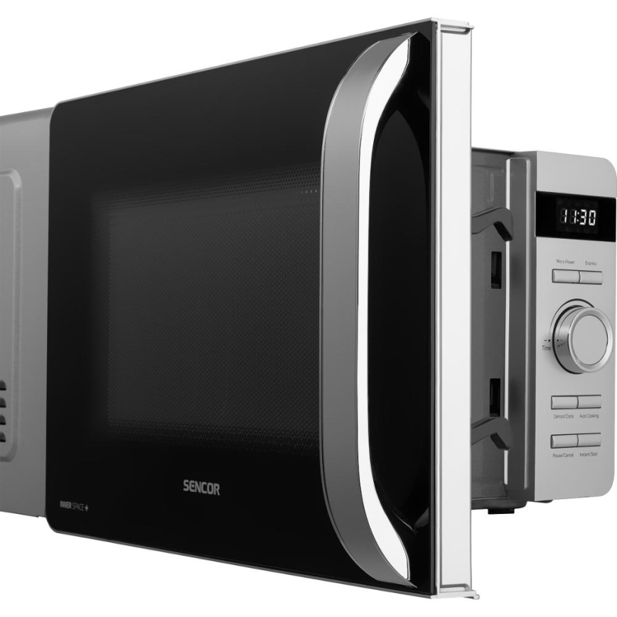 Sencor - Mikrovlnná trouba 800W/230V 17 l stříbrná