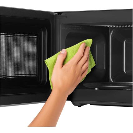 Sencor - Mikrovlnná trouba s funkcí grilu 700W/1000W/230V 20 l matný chrom