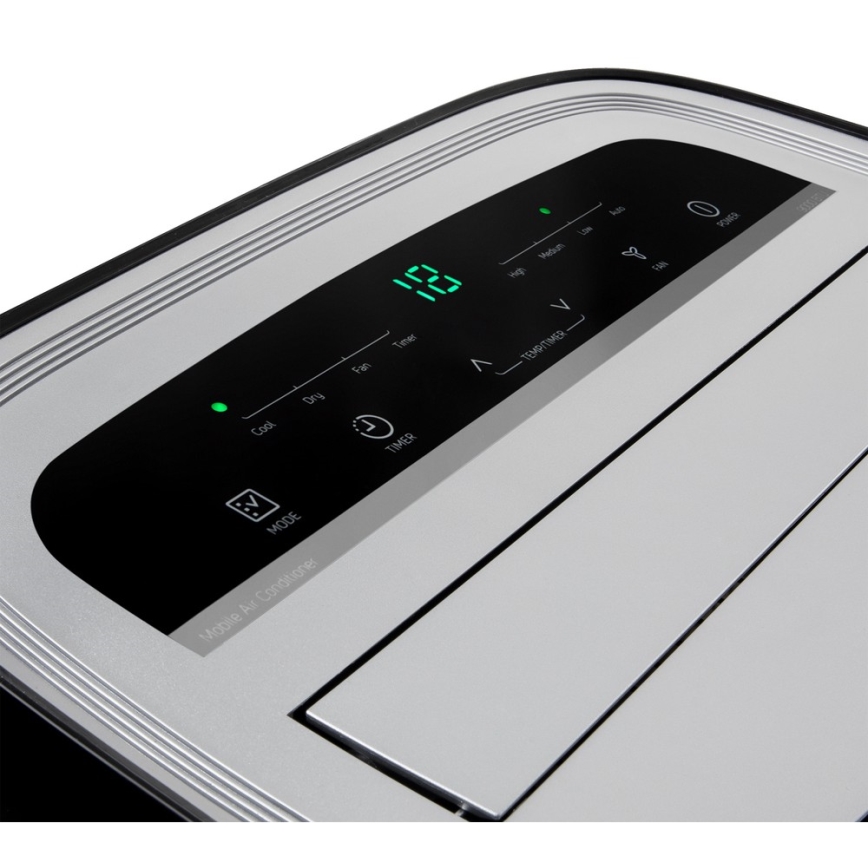 Sencor - Mobilní klimatizace s LED displejem 3v1 1000W/230V 9000 BTU černá + dálkové ovládání