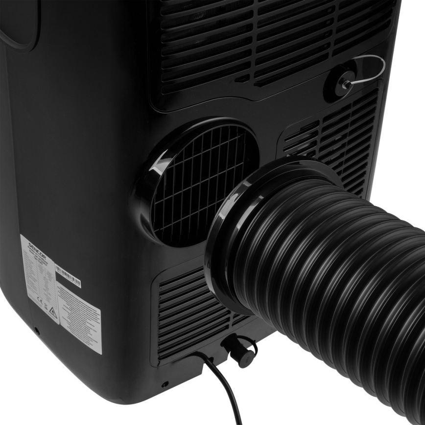 Sencor - Mobilní klimatizace s LED displejem 3v1 1000W/230V 9000 BTU černá + dálkové ovládání