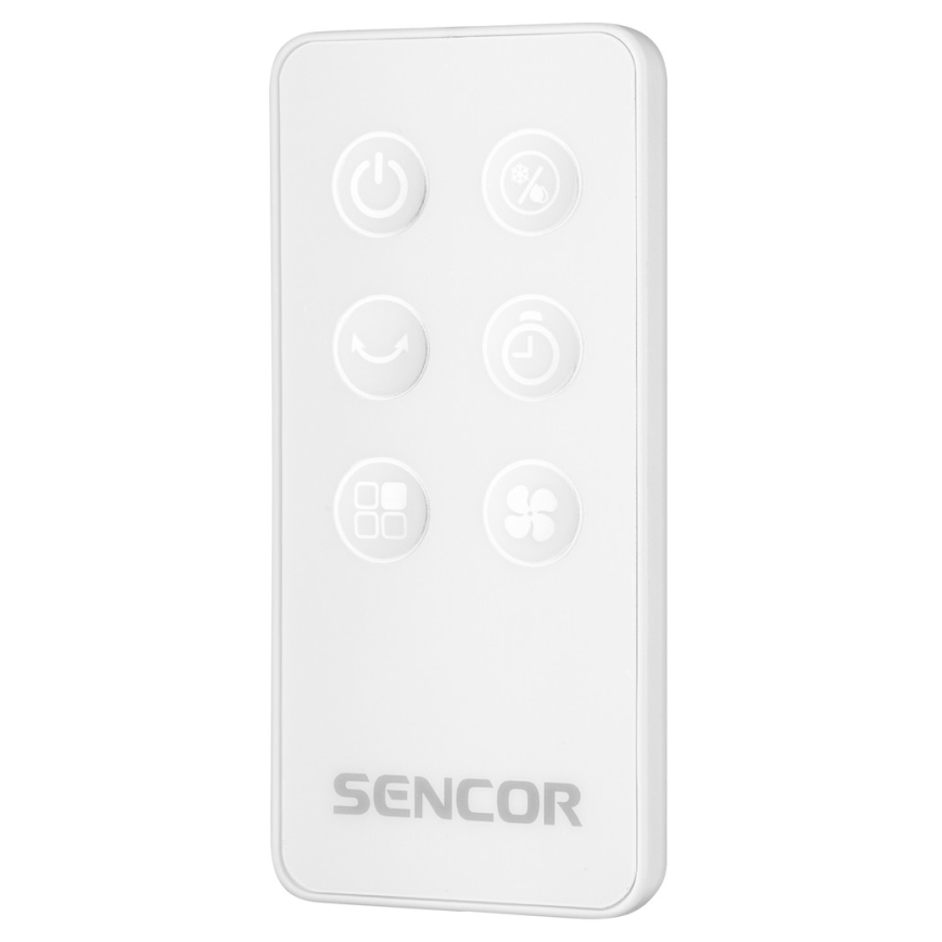 Sencor - Mobilní ochlazovač vzduchu s LED displejem 3v1 45W/230V bílá + dálkové ovládání