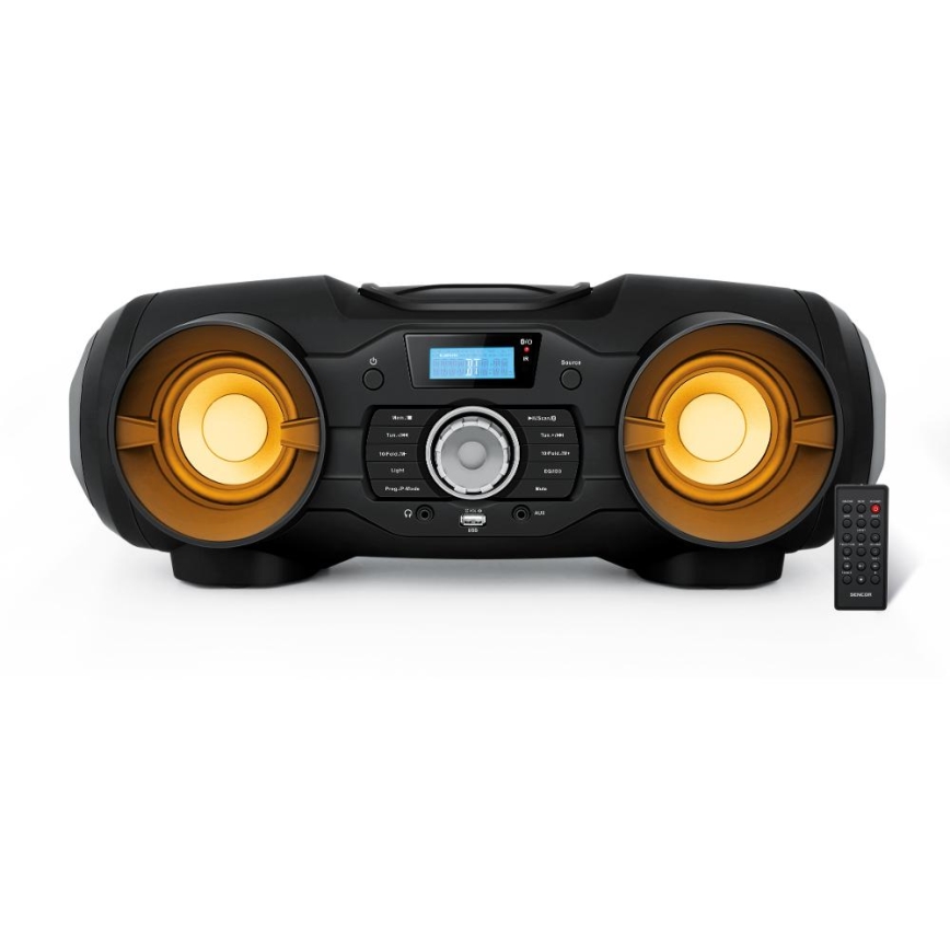 Sencor - Multimediální reproduktor 48W/230V/8xD + dálkové ovládání