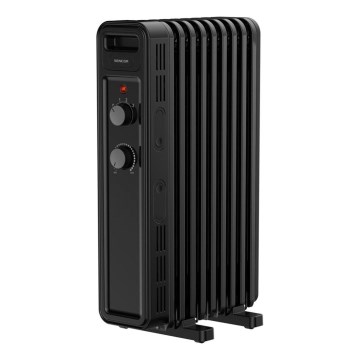 Sencor - Olejový ohřívač s 9 žebry 800/1200/2000W/230V černá