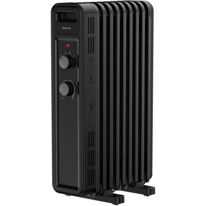 Sencor - Olejový ohřívač s 9 žebry 800/1200/2000W/230V černá