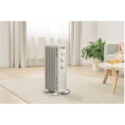 Sencor - Olejový ohřívač se 7 žebry 600/900/1500W/230V bílá