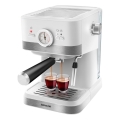 Sencor - Pákový kávovar espresso 1050W/230V bílá/matný chrom