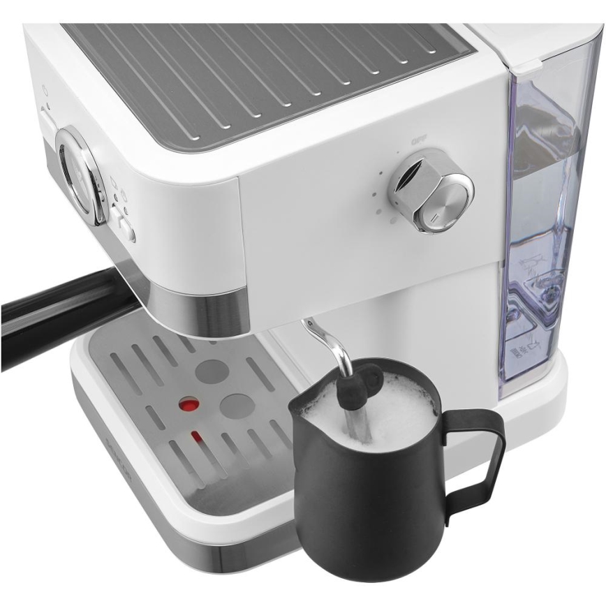 Sencor - Pákový kávovar espresso 1050W/230V bílá/matný chrom