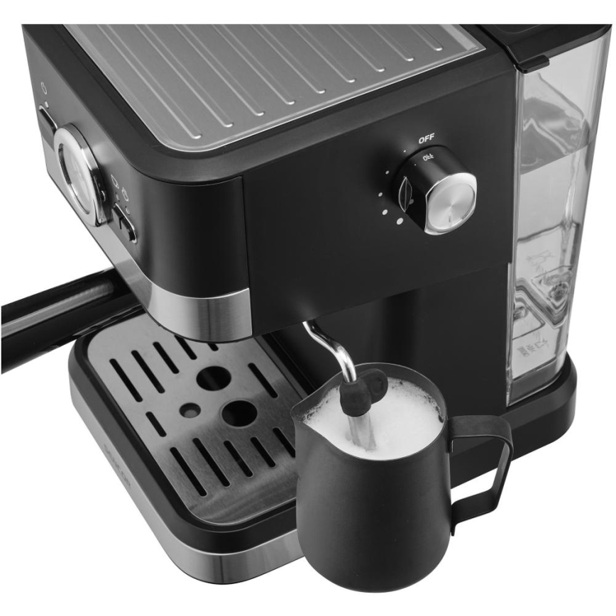 Sencor - Pákový kávovar espresso 1050W/230V černá/matný chrom