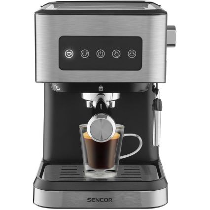Sencor - Pákový kávovar espresso 1050W/230V černá/matný chrom