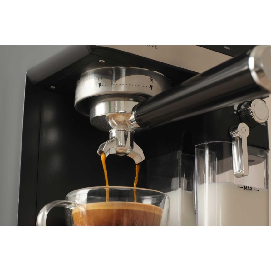 Sencor - Pákový kávovar espresso 1350W/230V černá/matný chrom