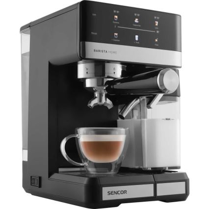 Sencor - Pákový kávovar espresso 1350W/230V černá/matný chrom