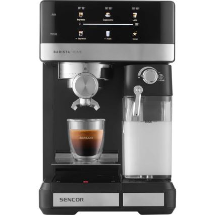 Sencor - Pákový kávovar espresso 1350W/230V černá/matný chrom