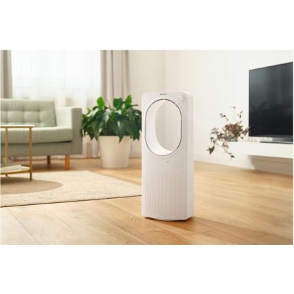 Sencor - Podlahový bezvrtulový ventilátor 50W/230V bílá