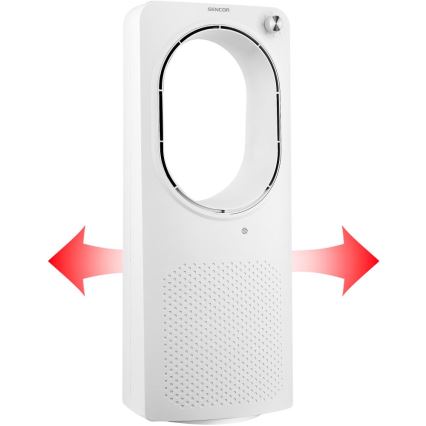 Sencor - Podlahový bezvrtulový ventilátor 50W/230V bílá