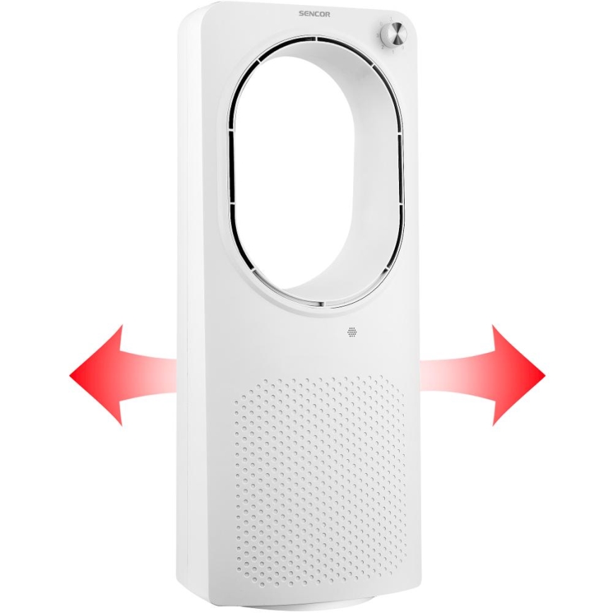 Sencor - Podlahový bezvrtulový ventilátor 50W/230V bílá