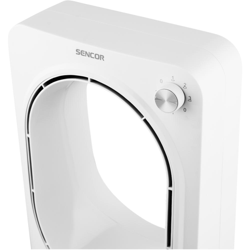 Sencor - Podlahový bezvrtulový ventilátor 50W/230V bílá
