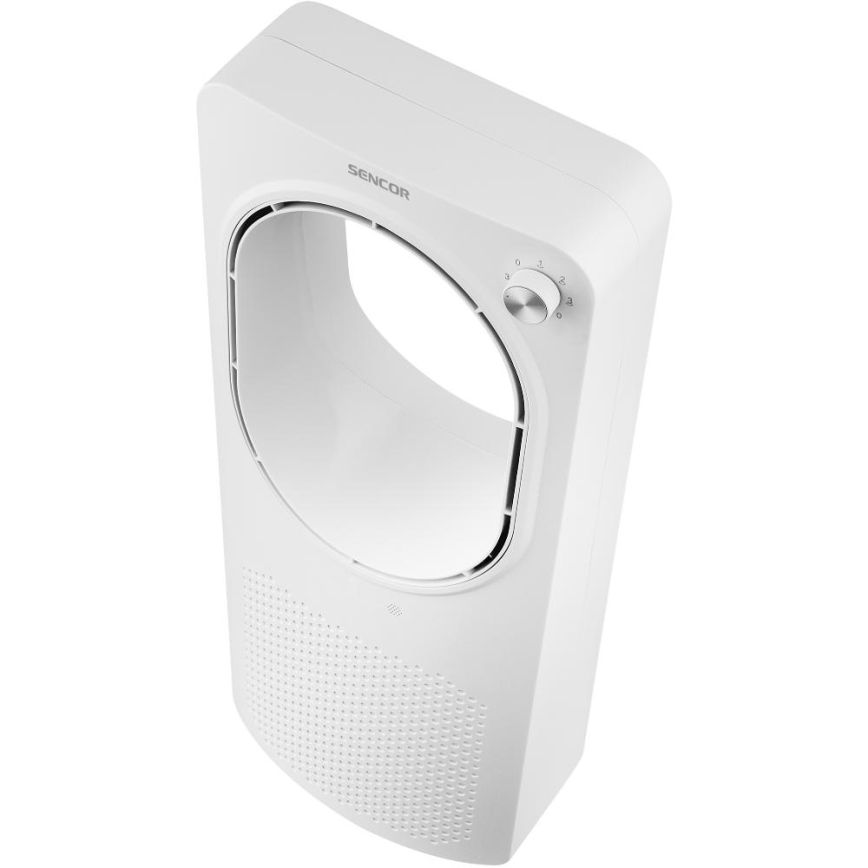 Sencor - Podlahový bezvrtulový ventilátor 50W/230V bílá