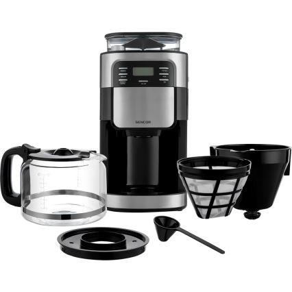 Sencor - Překapávací kávovar 1,5 l s LCD displejem 900W/230V