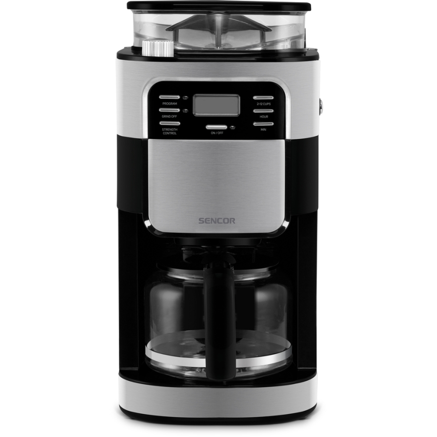 Sencor - Překapávací kávovar 1,5 l s LCD displejem 900W/230V