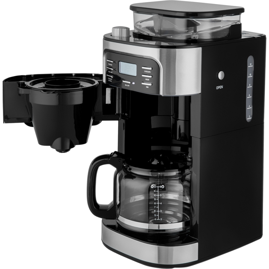 Sencor - Překapávací kávovar 1,5 l s LCD displejem 900W/230V