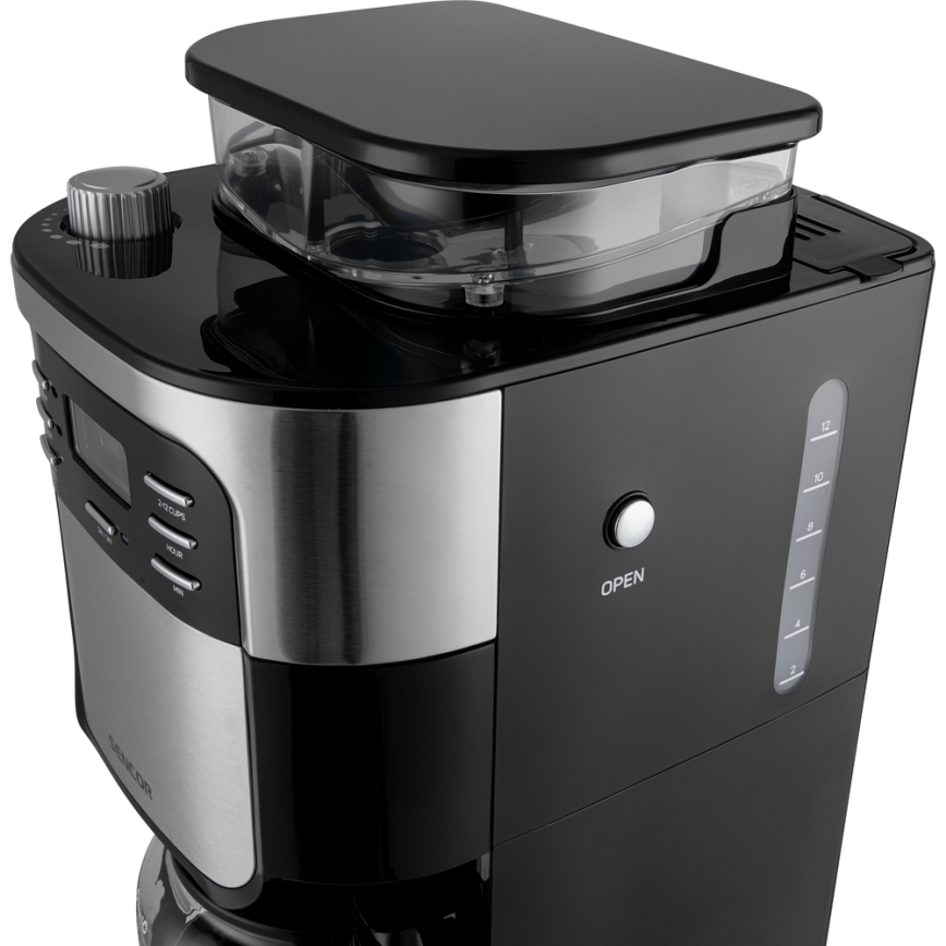 Sencor - Překapávací kávovar 1,5 l s LCD displejem 900W/230V