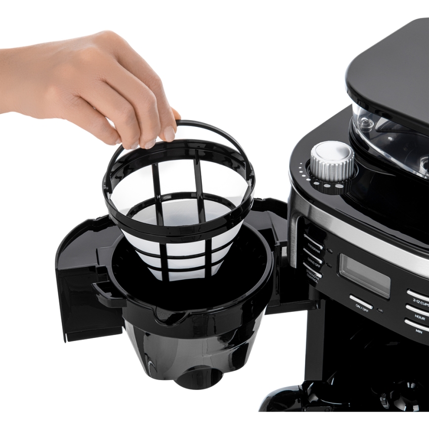 Sencor - Překapávací kávovar 1,5 l s LCD displejem 900W/230V