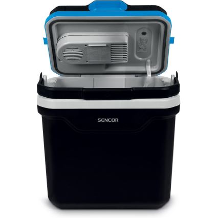 Sencor - Přenosná autochladnička 24 l 60W/12V/230V černá