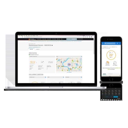Sencor - Profesionální meteostanice s barevným LCD displejem 1xCR2032 + 3xAA Wi-Fi