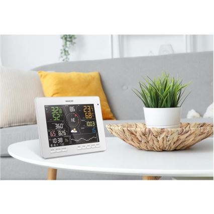 Sencor - Profesionální meteostanice s barevným LCD displejem 1xCR2032 Wi-Fi Tuya