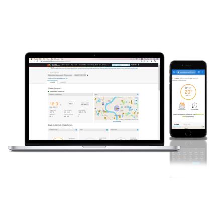 Sencor - Profesionální meteostanice s barevným LCD displejem 5V/1xCR2032 + 3xAA Wi-Fi