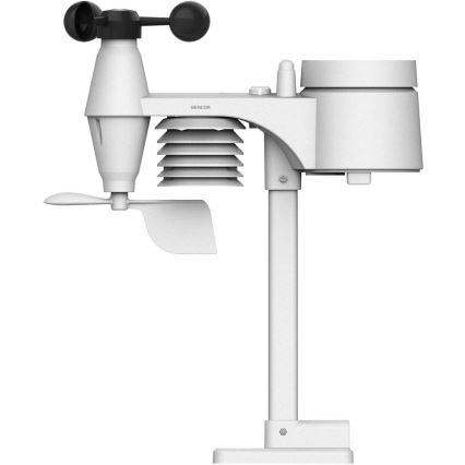 Sencor - Profesionální meteostanice s barevným LCD displejem a budíkem 5V/3xAAA + 3xAA