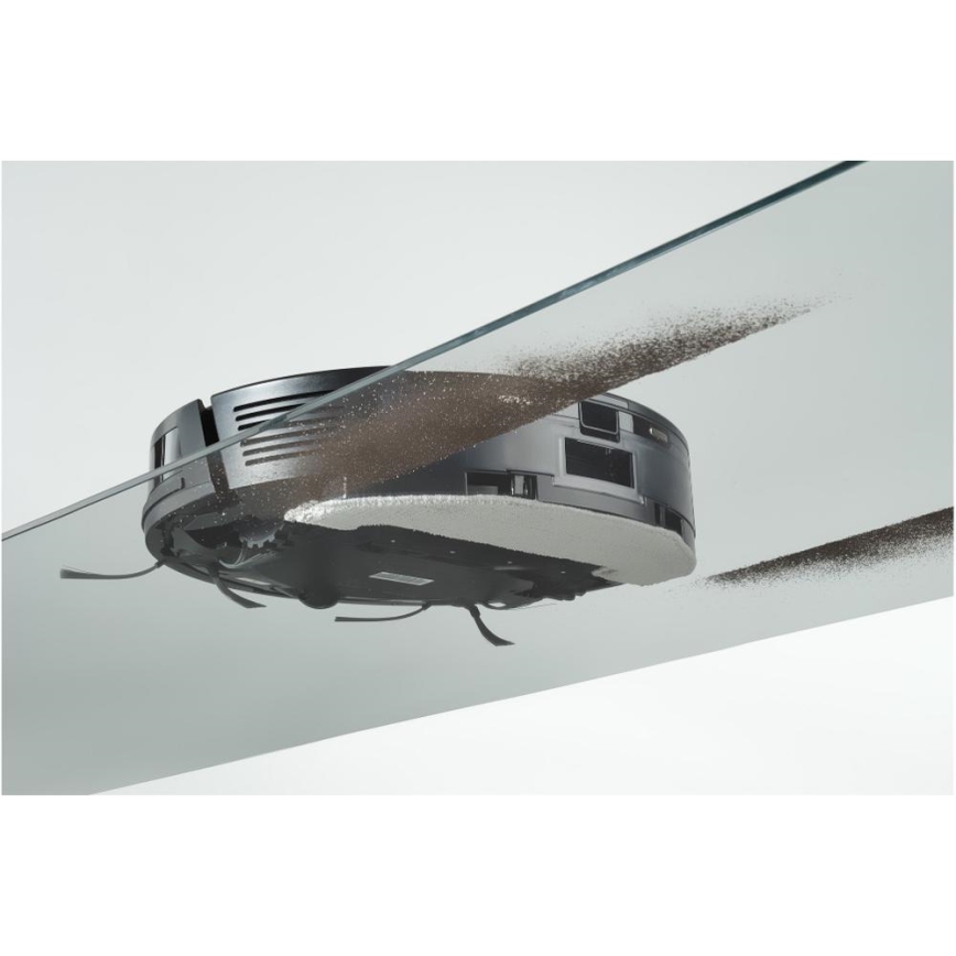 Sencor - Robotický vysavač s mopem 2v1 16W/2600 mAh Wi-Fi černá + dálkové ovládání