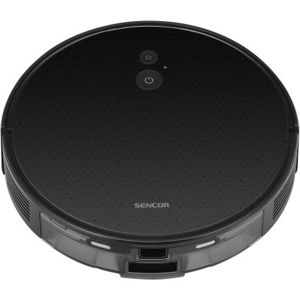 Sencor - Robotický vysavač s mopem 2v1 16W/2600 mAh Wi-Fi černá + dálkové ovládání