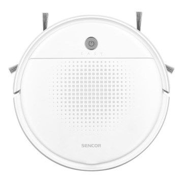 Sencor - Robotický vysavač s mopem 2v1 18W/1500 mAh bílá + dálkové ovládání