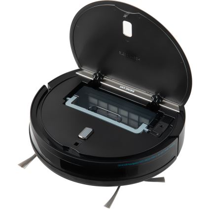 Sencor - Robotický vysavač s mopem 2v1 25W 2600 mAh černá/stříbrná + dálkové ovládání