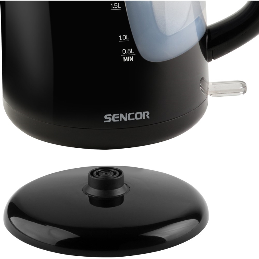 Sencor - Rychlovarná konvice 2,5 l 2200W/230V černá