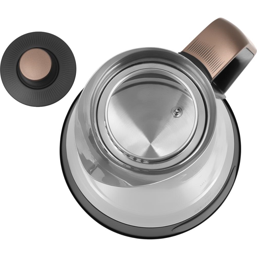 Sencor - Rychlovarná konvice s termoregulací 1,5 l 2150W/230V černá/rose gold