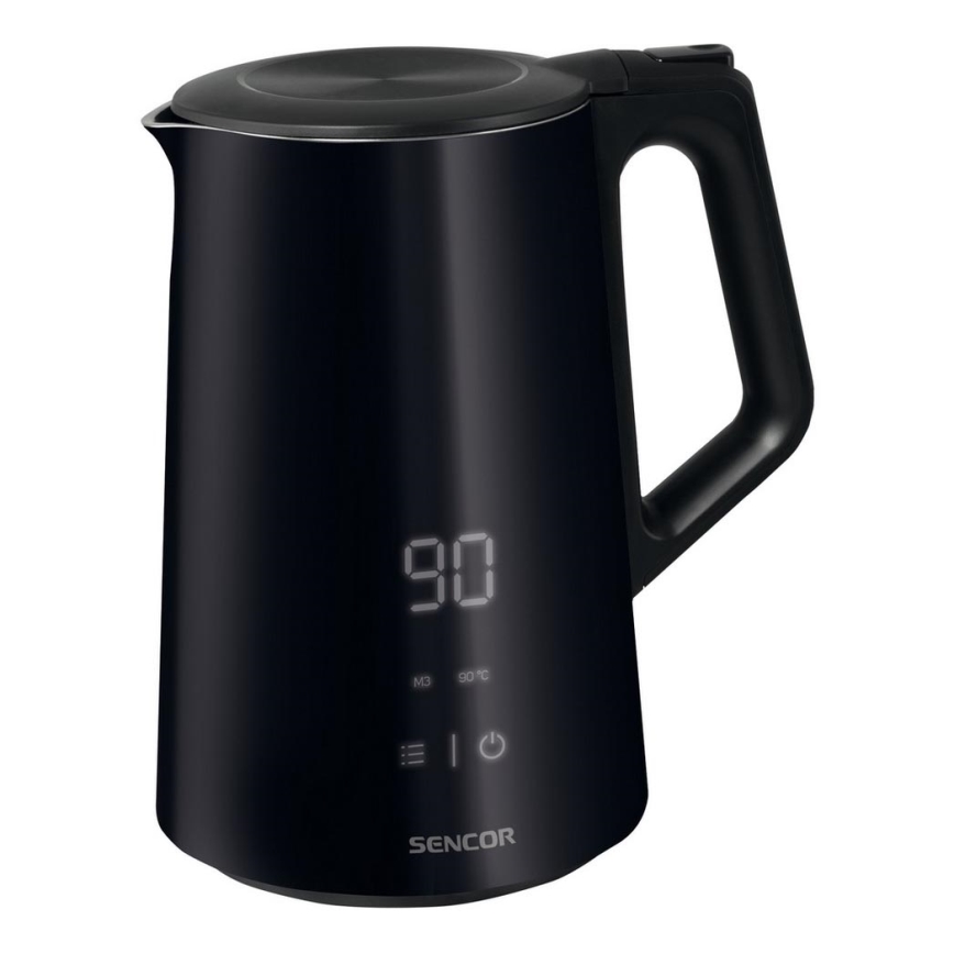 Sencor - Rychlovarná konvice s termoregulací 1,5 l 2200W/230V černá