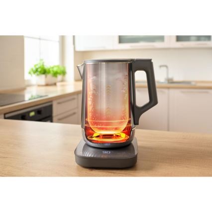 Sencor - Rychlovarná konvice s termoregulací 1,7 l 1800W/230V nerez