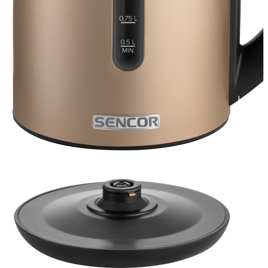 Sencor - Rychlovarná konvice s termoregulací 1,7 l 2150W/230V hnědá