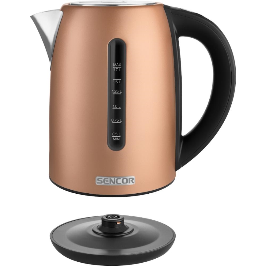 Sencor - Rychlovarná konvice s termoregulací 1,7 l 2150W/230V měděná